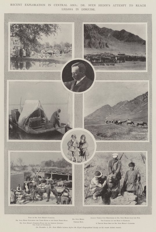 Recenti esplorazioni in Asia centrale, il tentativo del dottor Sven Hedin di raggiungere Lhasa in incognito da English Photographer