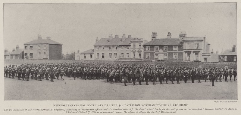 Rinforzi per il Sud Africa, il 3° Battaglione del Reggimento di Northamptonshire da English Photographer