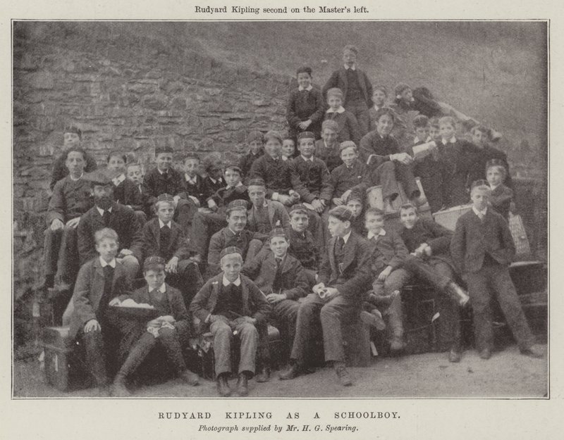 Rudyard Kipling da scolaro da English Photographer
