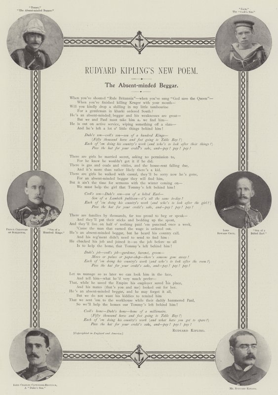 La Nuova Poesia di Rudyard Kipling, Il Mendicante Distratto da English Photographer