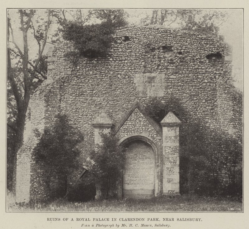 Rovine di un Palazzo Reale a Clarendon Park, vicino a Salisbury da English Photographer