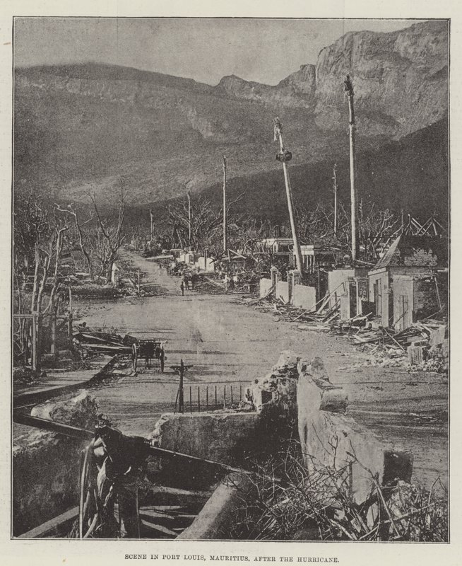 Scena a Port Louis, Mauritius, dopo l