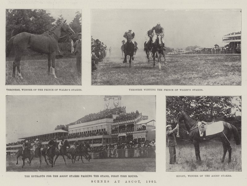 Scene ad Ascot, 1901 da English Photographer