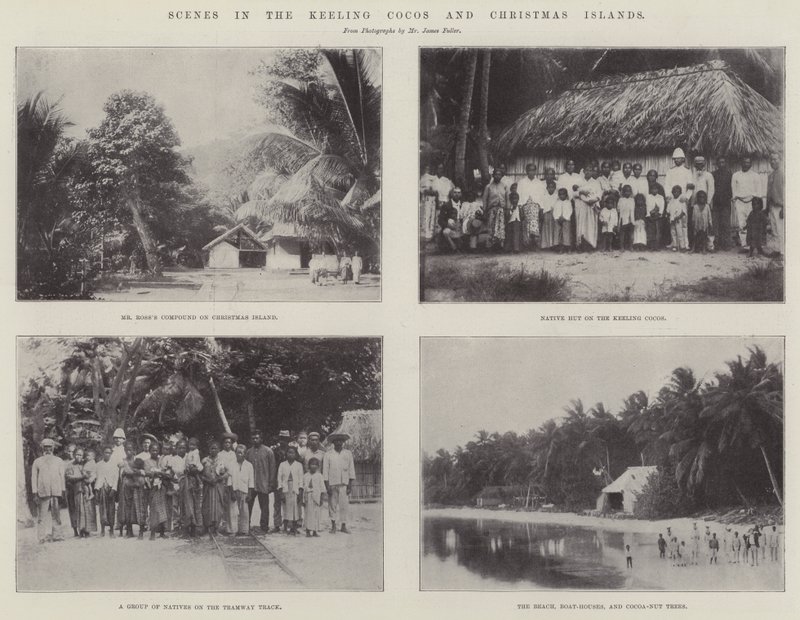 Scene nelle Isole Keeling Cocos e Christmas da English Photographer