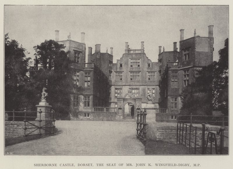 Castello di Sherborne, Dorset, la residenza di Mr John K Wingfield-Digby, MP da English Photographer