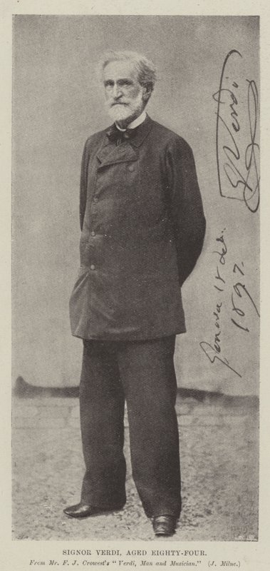 Signor Verdi, ottantaquattro anni da English Photographer