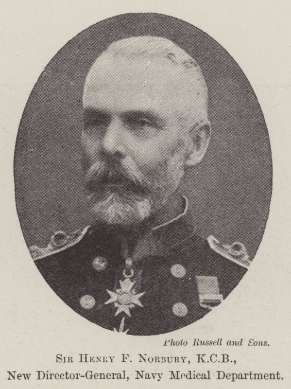 Sir Henry F Norbury, KCB, nuovo direttore generale, Dipartimento medico della Marina da English Photographer