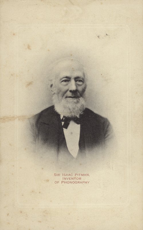 Sir Isaac Pitman (1813-1897), inventore inglese della stenografia Pitman da English Photographer