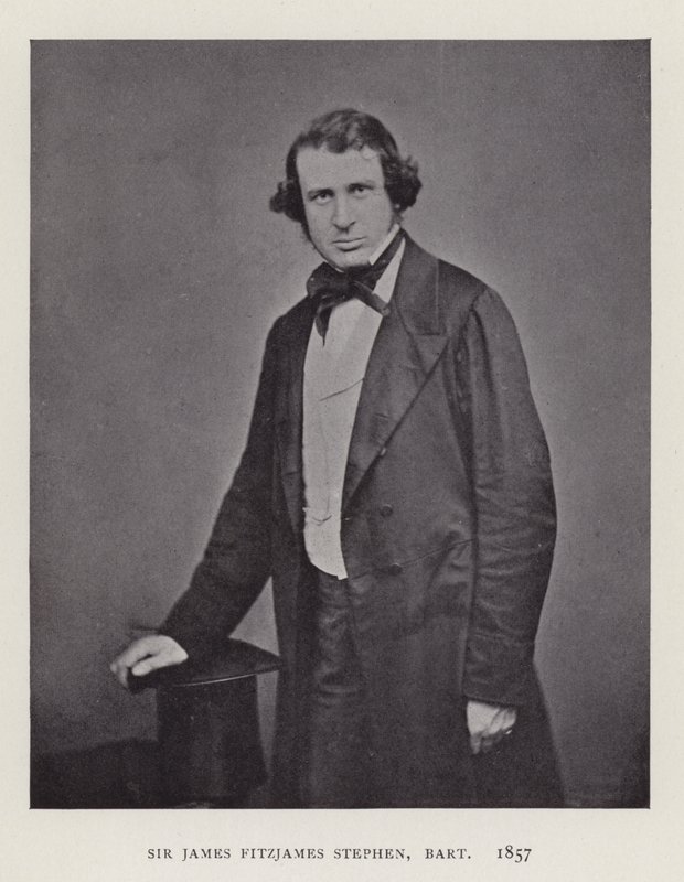 Sir James Fitzjames Stephen, Baronet, 1857 da English Photographer