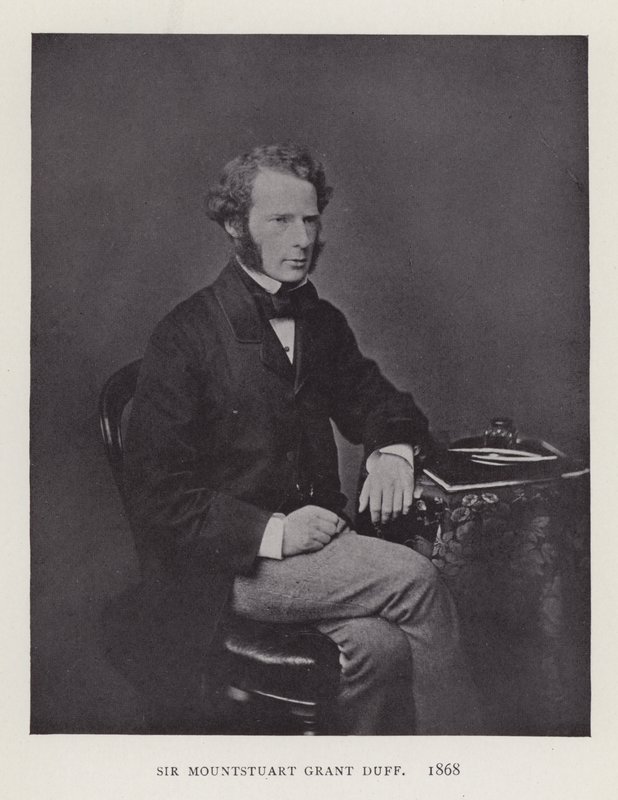 Sir Mountstuart Grant Duff, 1868 da English Photographer