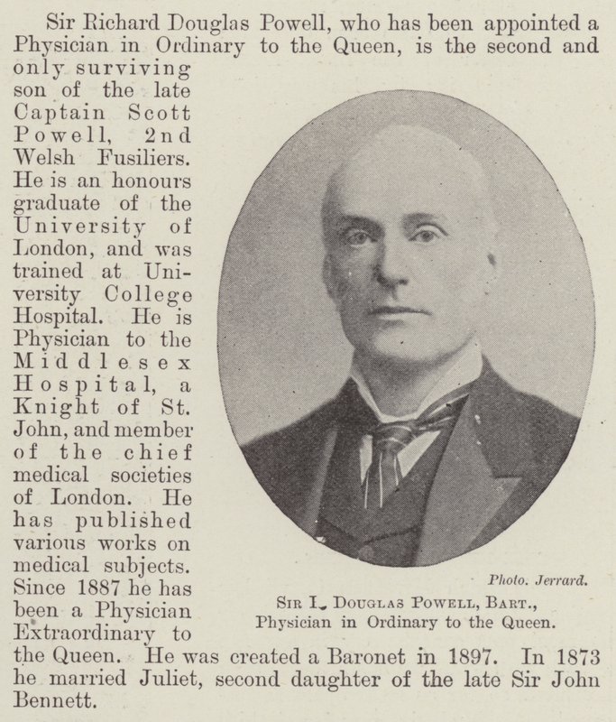 Sir R Douglas Powell, Barone, Medico Ordinario della Regina da English Photographer