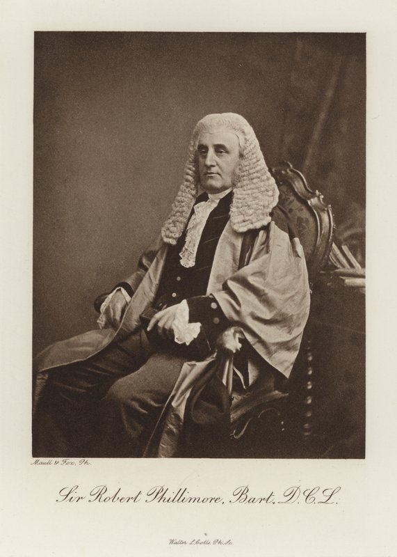 Sir Robert Phillimore, Baronet, DCL (foto b/n) da English Photographer