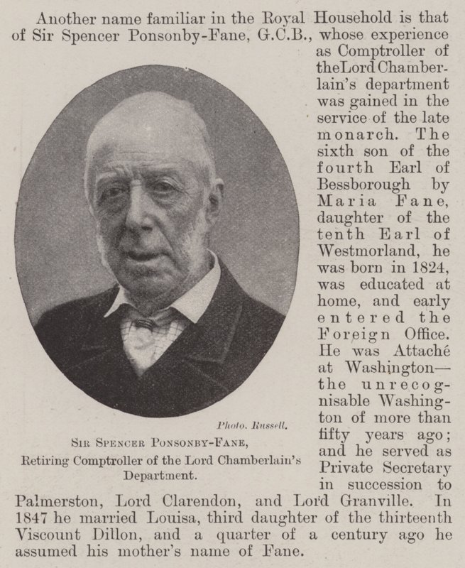 Sir Spencer Ponsonby-Fane, controllore in pensione del Dipartimento del Lord Ciambellano da English Photographer