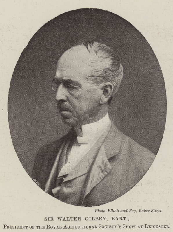 Sir Walter Gilbey, Baronet, Presidente della Royal Agricultural Society