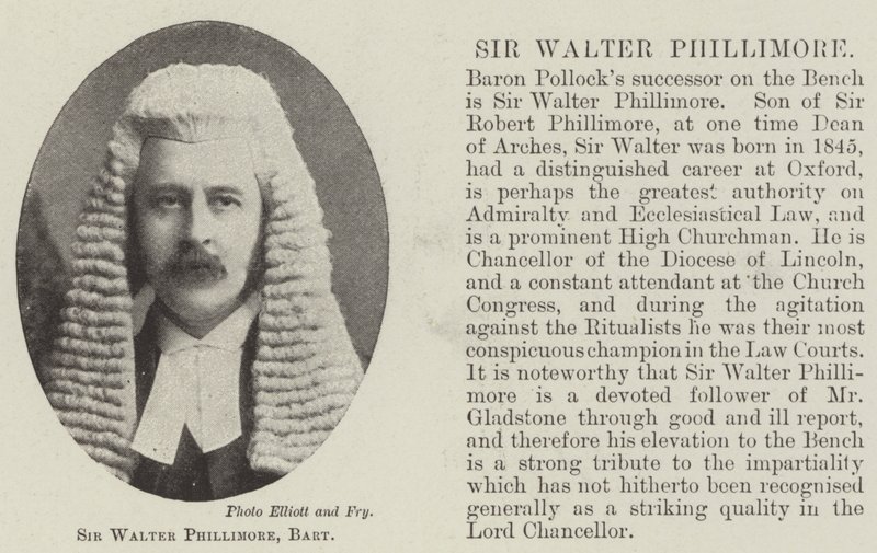 Sir Walter Phillimore, Barone da English Photographer