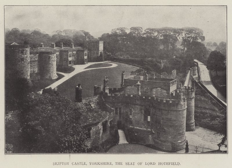 Castello di Skipton, Yorkshire, la residenza di Lord Hothfield da English Photographer