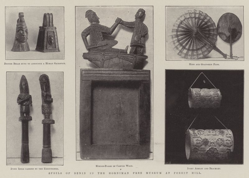 Bottino di Benin nel Museo Horniman a Forest Hill da English Photographer