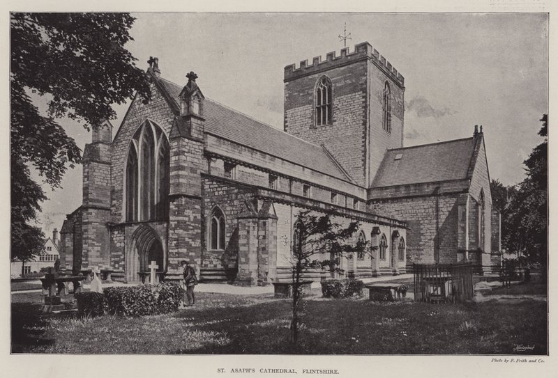 Cattedrale di St Asaph, Flintshire da English Photographer