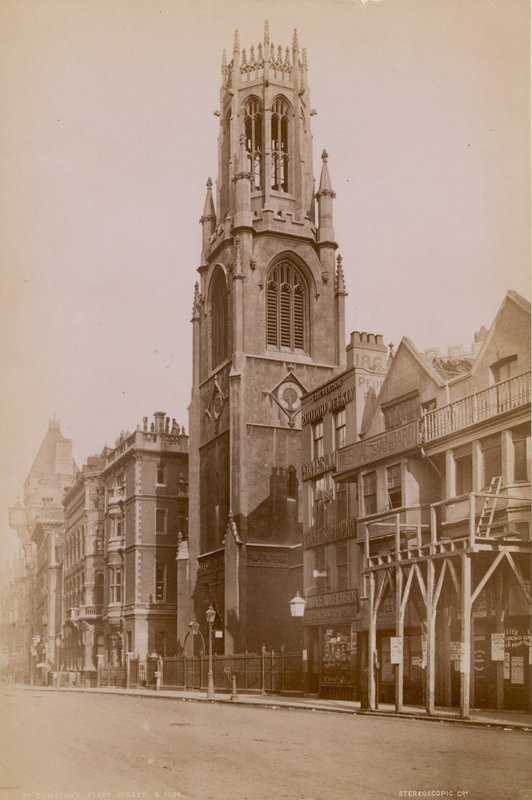 St Dunstans Church, Fleet Street, Londra da English Photographer