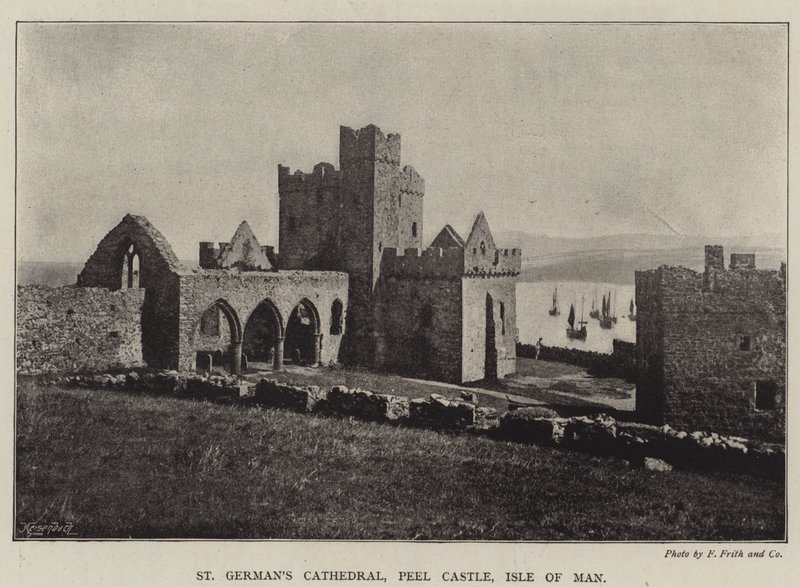 Cattedrale di St Germans, Castello di Peel, Isola di Man da English Photographer