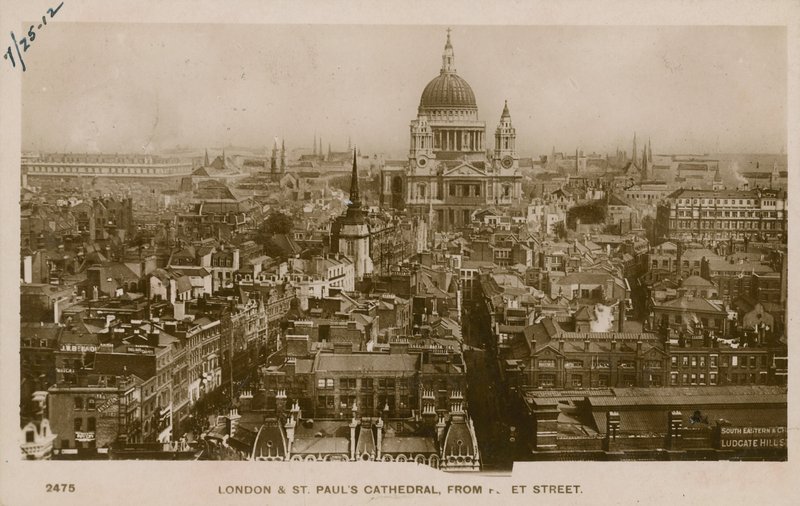 Cattedrale di St Paul, Londra, da Fleet Street da English Photographer