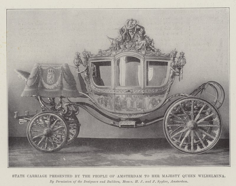 Carrozza di Stato presentata dal popolo di Amsterdam a Sua Maestà la Regina Guglielmina da English Photographer