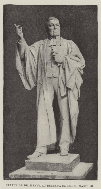 Statua del Dr Hanna a Belfast, inaugurata il 31 marzo da English Photographer