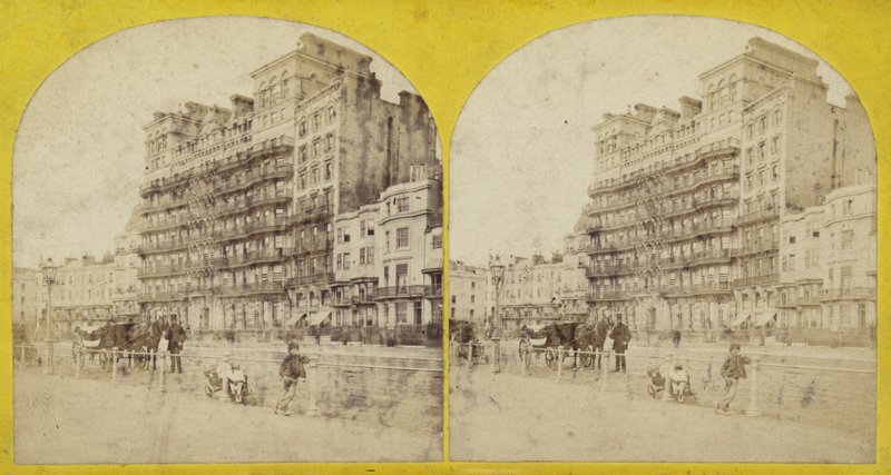 Immagine stereoscopica del Grand Hotel da English Photographer