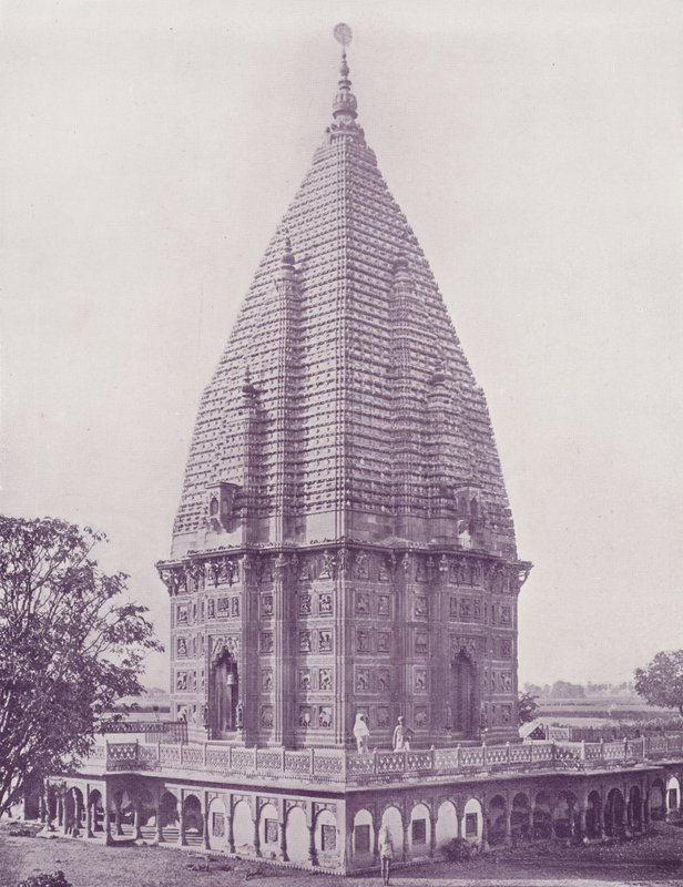 Tempio di Sumrer, Ramnugger, Benares da English Photographer