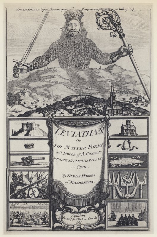 T Hobbes, Leviatano, A Crooke 1651 da English Photographer