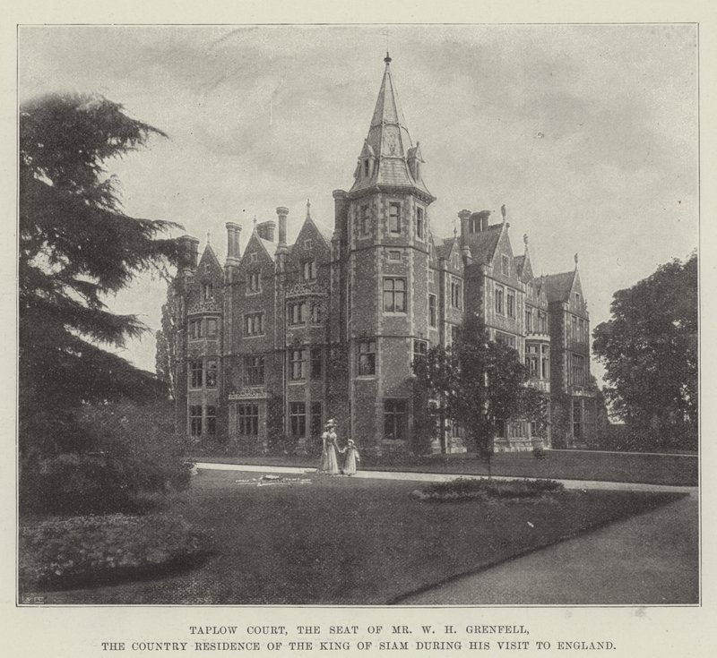 Taplow Court, la Residenza di Mr W H Grenfell, la Residenza di Campagna del Re del Siam durante la sua Visita in Inghilterra da English Photographer