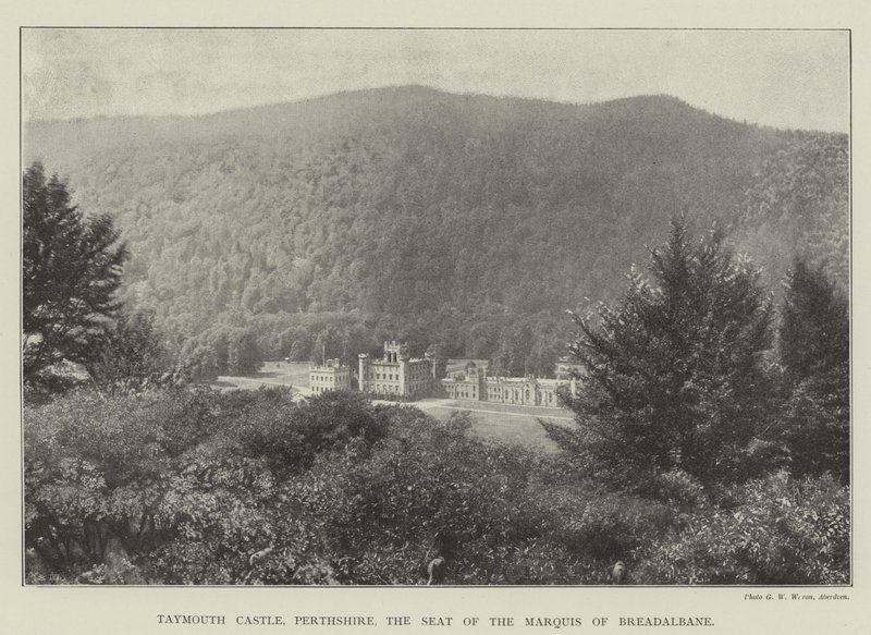 Castello di Taymouth, Perthshire, la Residenza del Marchese di Breadalbane da English Photographer