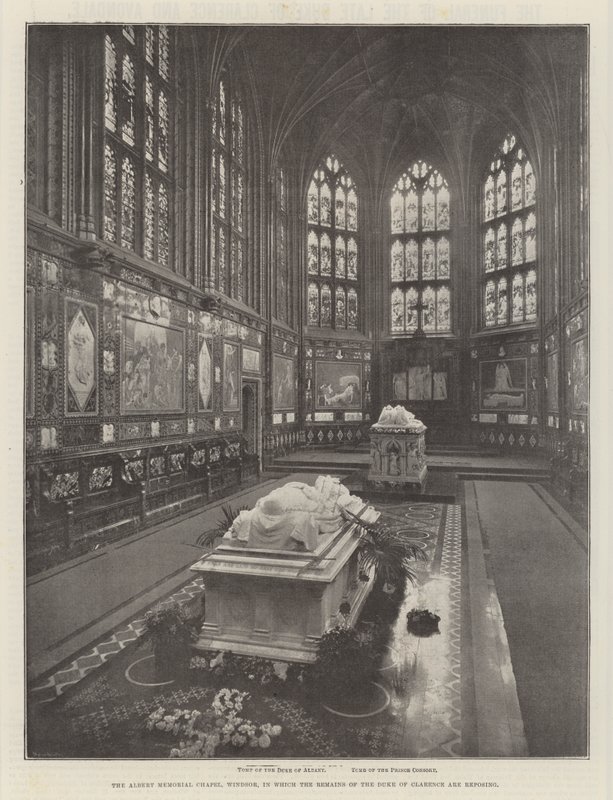 La Cappella del Memoriale di Alberto, Windsor, dove riposano i resti del Duca di Clarence da English Photographer