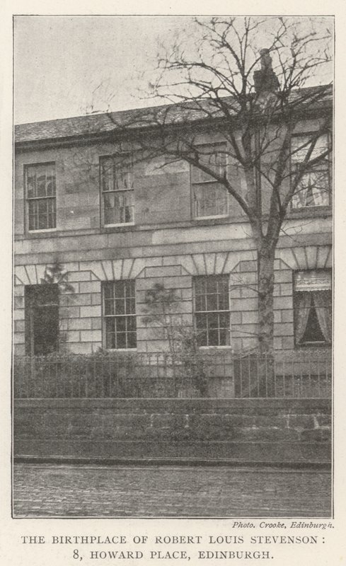 Il luogo di nascita di Robert Louis Stevenson, 8, Howard Place, Edimburgo da English Photographer