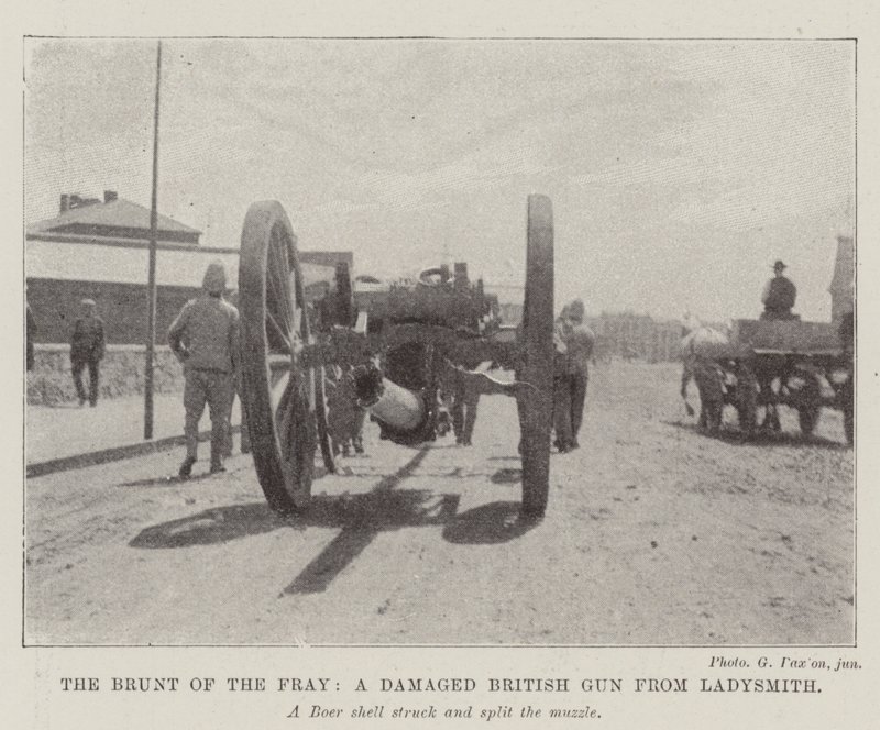 Il Peso della Battaglia, un Cannone Britannico Danneggiato da Ladysmith da English Photographer