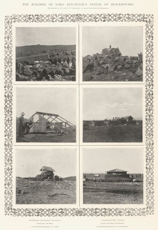 La costruzione del sistema di fortini di Lord Kitchener da English Photographer