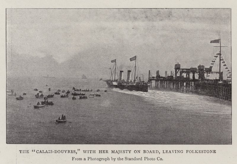 La Calais-Douvres, con Sua Maestà a bordo, in partenza da Folkestone da English Photographer