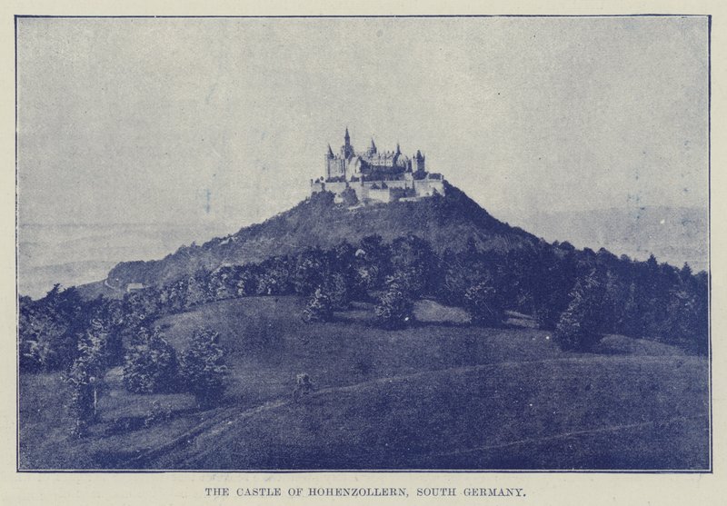 Il castello di Hohenzollern, Germania del Sud da English Photographer