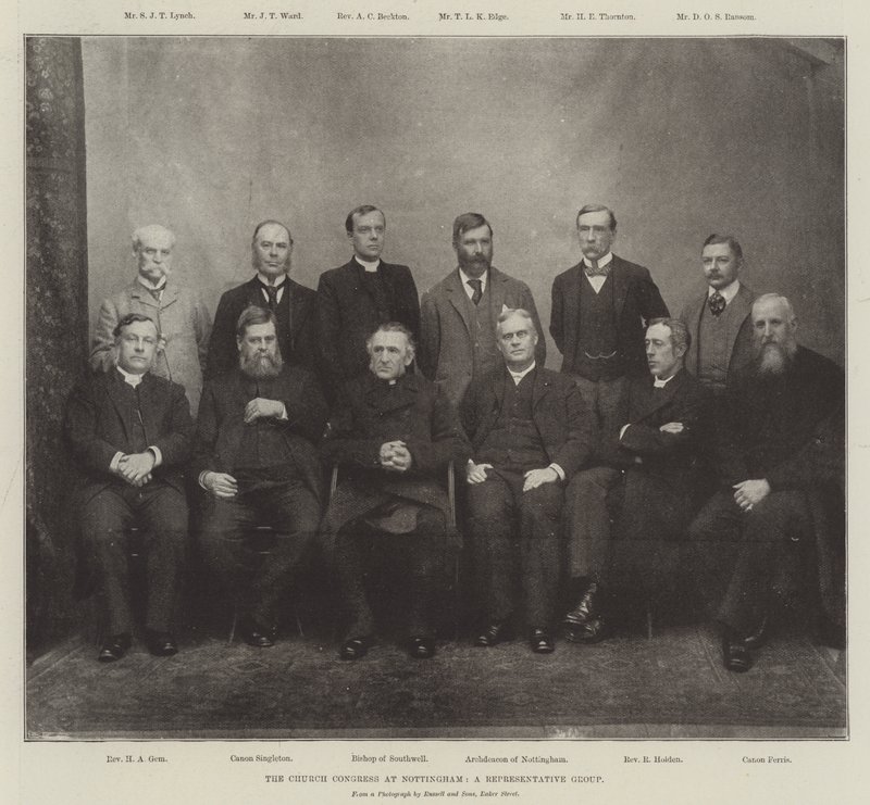 Il Congresso della Chiesa a Nottingham, un gruppo rappresentativo da English Photographer