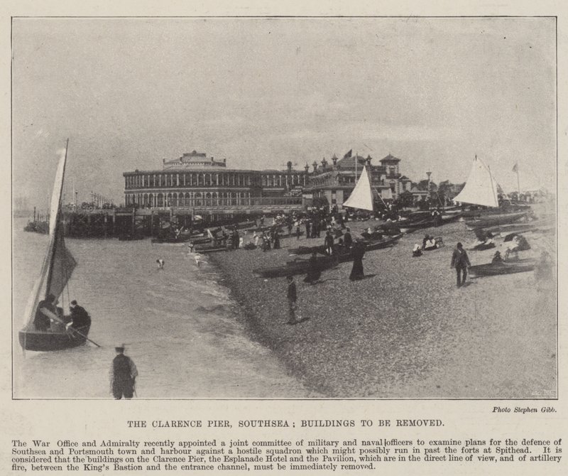 Il Molo Clarence, Southsea, Edifici da Rimuovere, 2 Maggio 1896 da English Photographer
