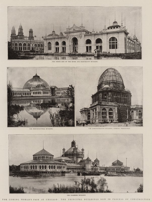 La prossima Fiera Mondiale a Chicago, i principali edifici in costruzione da English Photographer