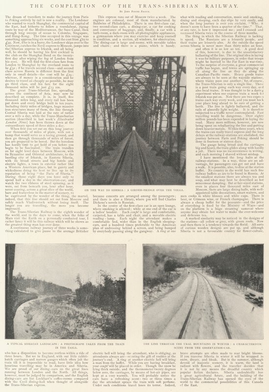 Il completamento della Ferrovia Transiberiana da English Photographer