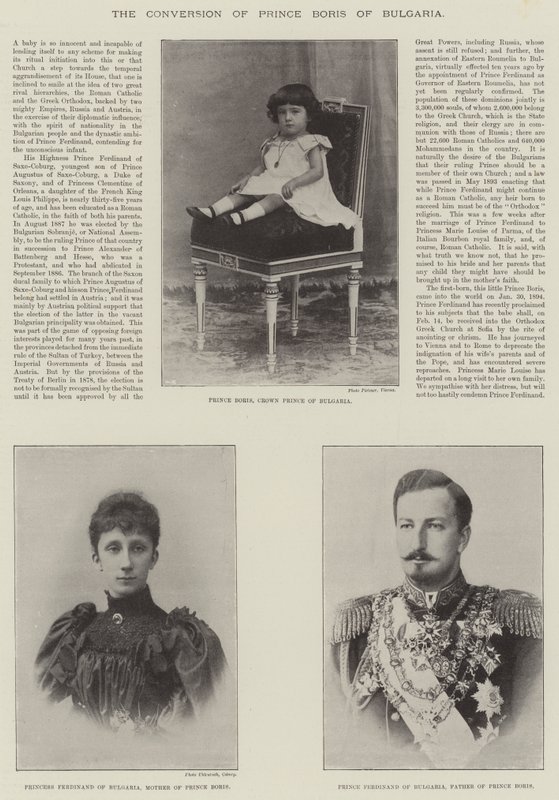 La conversione del principe Boris di Bulgaria da English Photographer
