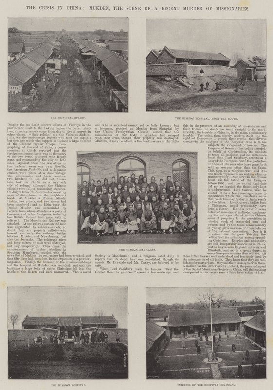 La crisi in Cina, Mukden, scena di un recente omicidio di missionari da English Photographer