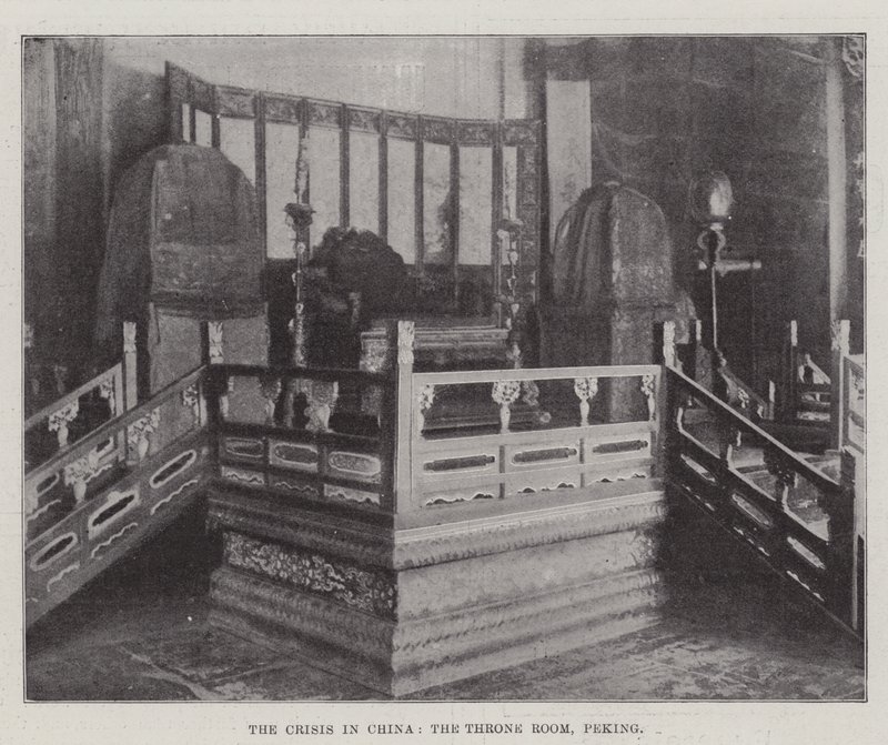 La crisi in Cina, la sala del trono, Pechino da English Photographer
