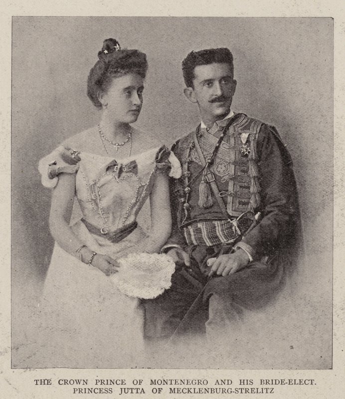 Il Principe Ereditario del Montenegro e la sua futura sposa, la Principessa Jutta di Mecklenburg-Strelitz da English Photographer