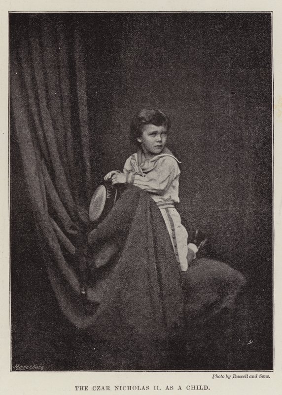 Lo zar Nicola II da bambino da English Photographer