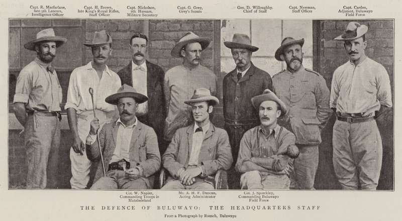 La difesa di Buluwayo, lo staff del quartier generale da English Photographer
