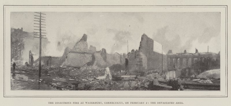 Il disastroso incendio a Waterbury, Connecticut, il 2 febbraio, l