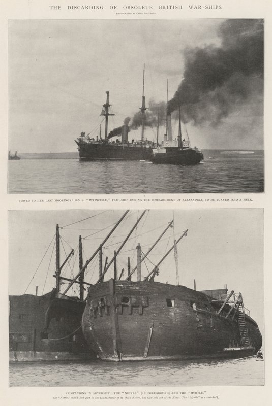 La dismissione delle obsolete navi da guerra britanniche da English Photographer